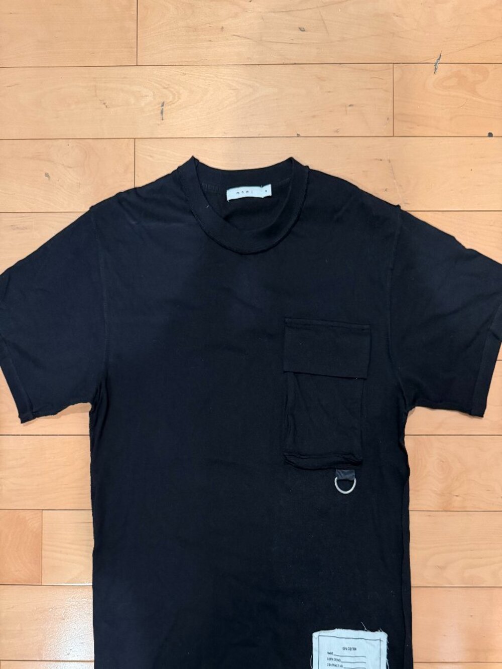 MNML Black Oversized Pocket T-Shirt Small Fits Medium Worn Once